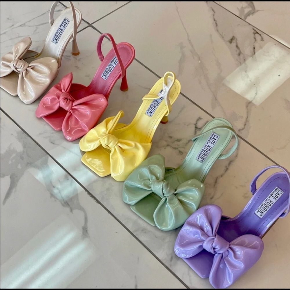Skittles mules Yellow
